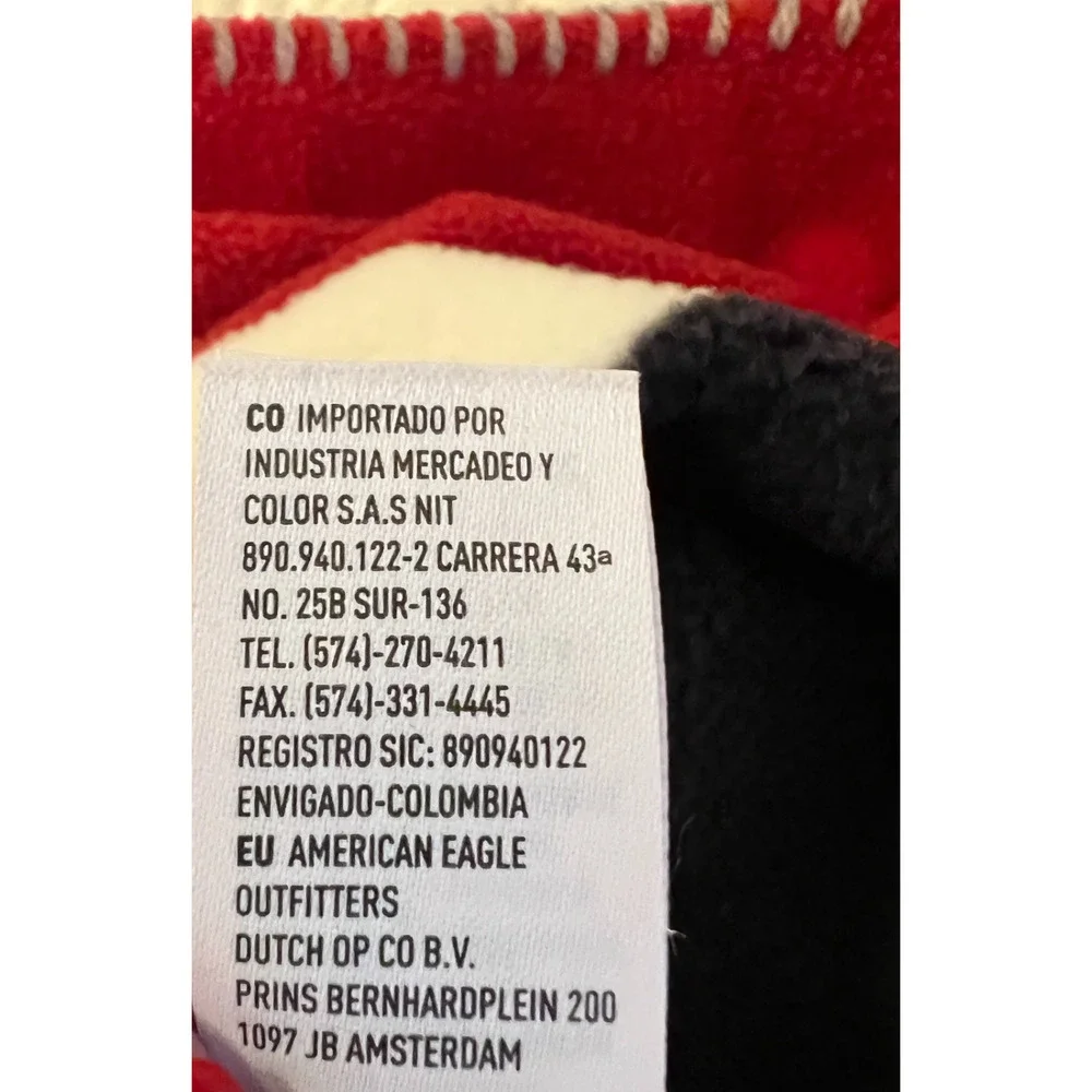 American Eagle Fleece Blanket Logo Red Blue 2015 Throw Blanket 48